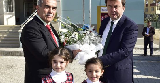 BAŞKAN ERKOÇ’TAN ÖĞRETMENLERE ZİYARET