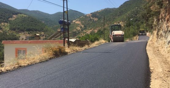 BEYOĞLU SARILAR YOLU ASFALTLANDI