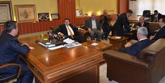 BÜYÜKŞEHİR BELEDİYE BAŞKAN’I ERKOÇ’UN İLÇEMİZE ZİYARETİ