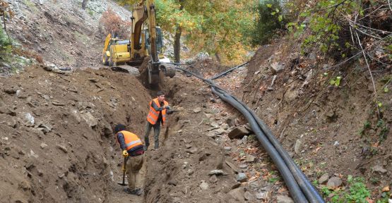 BÜYÜKŞEHİR’DEN 100 KM İÇME SUYU ŞEBEKESİ