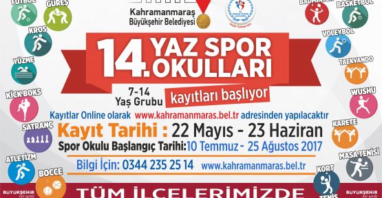 BÜYÜKŞEHİR’DEN 11 İLÇEYE YAZ SPOR OKULU