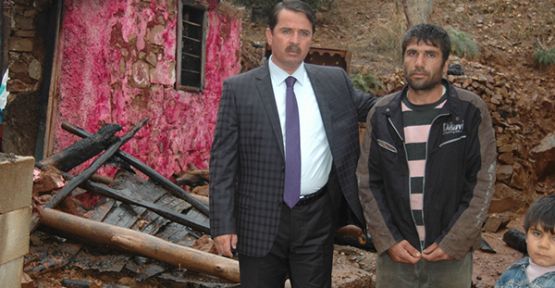  EVİ YANAN AİLE YARDIM İSTEDİ