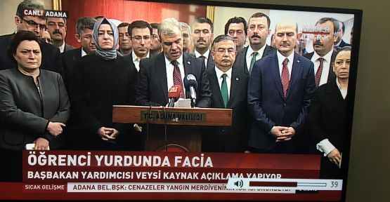 KAYNAK, “YANGIN VE ÖLÜMLER HEPİMİZİ ÜZDÜ”