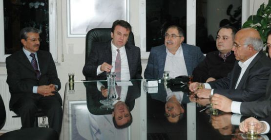 M. NEDİM TEPEBAŞI, FATİH ERKOÇ’U ZİYARET ETTİ