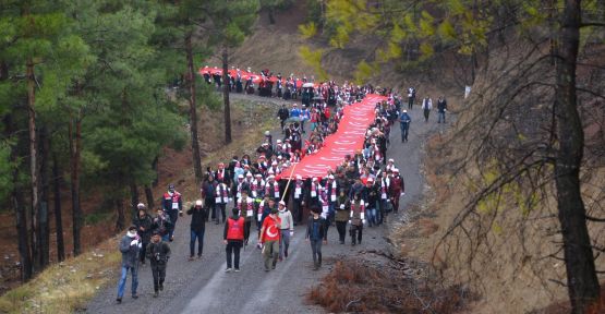 SARIKAMIŞ ŞEHİTLERİ YÜRÜYÜŞÜ ÇOŞKUYLA GERÇEKLEŞTİRİLDİ