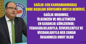 BAŞKAN DEMİRCİ, SAĞLIK ÇALIŞANLARI HİZMETTEN VAZGEÇMEDİ