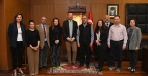 BAŞKAN GÜNGÖR’E ULUSLARARASI HEYETTEN ZİYARET
