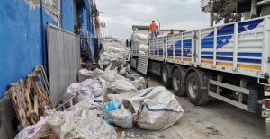 GERİ DÖNÜŞÜM TESİSİNDE ÜRETİM DURDU