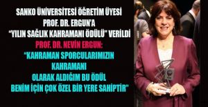 SANKO ÜNİVERSİTESİNE YILIN SAĞLIK KAHRAMANI ÖDÜLÜ