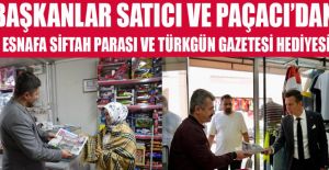 MHP'Lİ BAŞKANLARIN ESNAFA ANLAMLI JESTİ