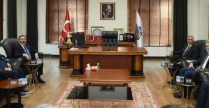 BAKAN YARD. AHMET AYDIN’DAN BORSA BAŞKANI NARLI YA ZİYARET