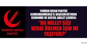 “TÜRKİYE’NİN İHTİYACI AHLAK, ADALET VE ÜRETİMDİR”
