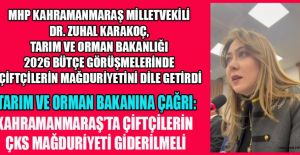 MHP MV.KARAKOÇ: ŞEHRİMİN ÜRETİCİLERİ YALNIZ BIRAKILMASIN!