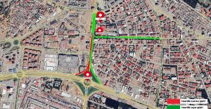 AZERBAYCAN BULV. KISMEN ARAÇ TRAFİĞİNE KAPALI