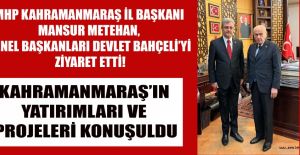 BAŞKAN METEHAN, LİDERİ BAHÇELİ İLE GÖRÜŞTÜ