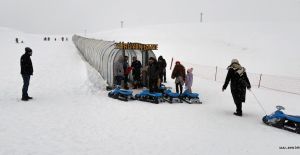 AKDENİZ’İN KAYAK MERKEZİ YEDİKUYULAR’A YOĞUN İLGİ