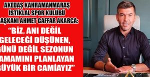 BAŞKAN AKARCA, “ZİRVE YOLUNDA MÜCADELEYE DEVAM!”