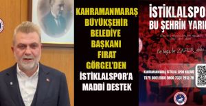 İSTİKLALSPOR’A BİR DESTEK DE BAŞKAN GÖRGEL’DEN