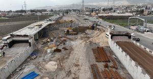 SANAYİ KAVŞAĞI İNŞAATI DEVAM