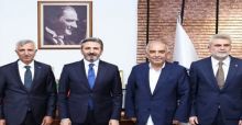 BAKAN YARD. AHMET AYDIN’DAN BORSA BAŞKANI NARLI YA ZİYARET