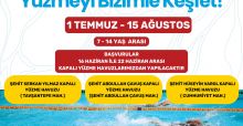 ONİKİŞUBAT BELEDİYESİ’NİN ‘YÜZMEYİ BİZİMLE KEŞFET’ KURSU BAŞLIYOR